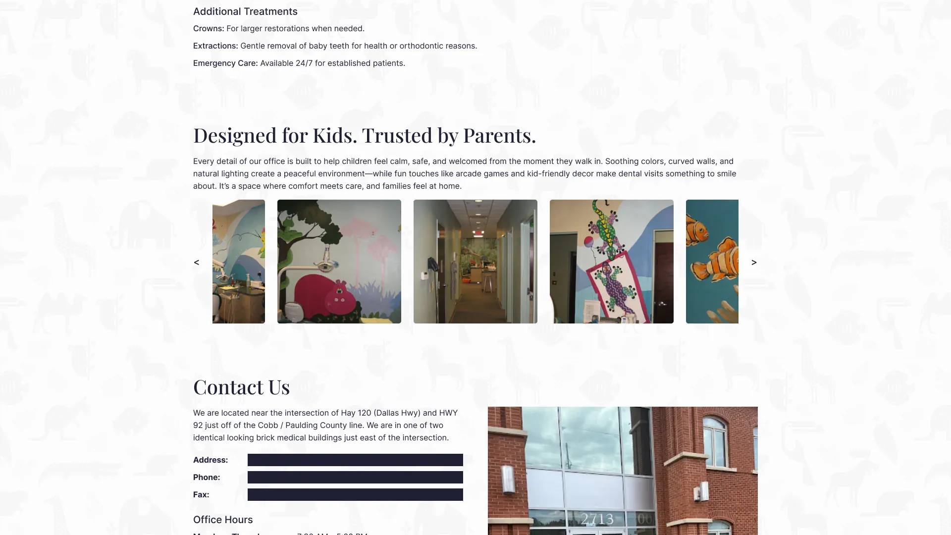 Improved image layout and page flow for atmosphere section