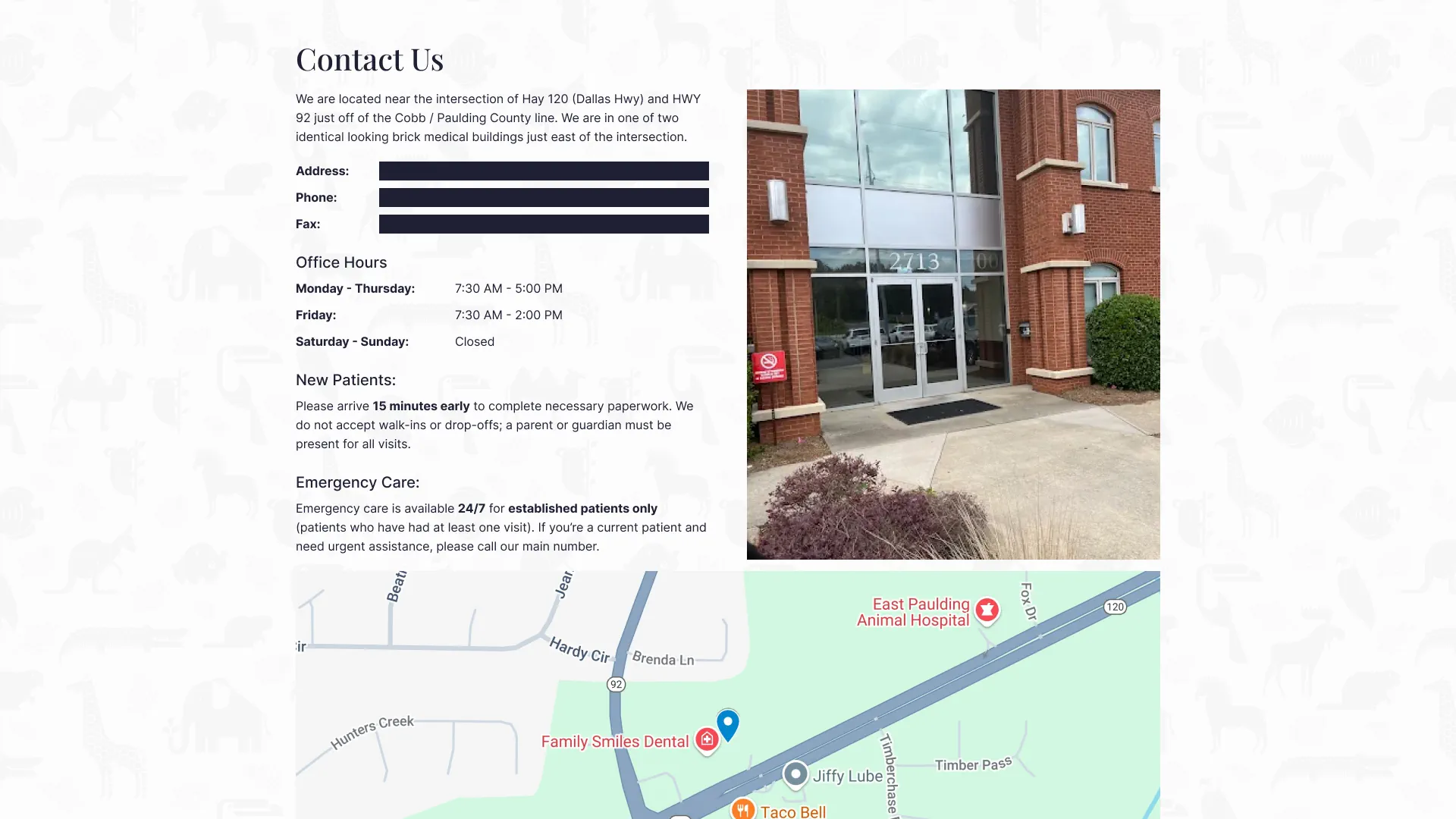 Contact page with improved accessibility and form structure