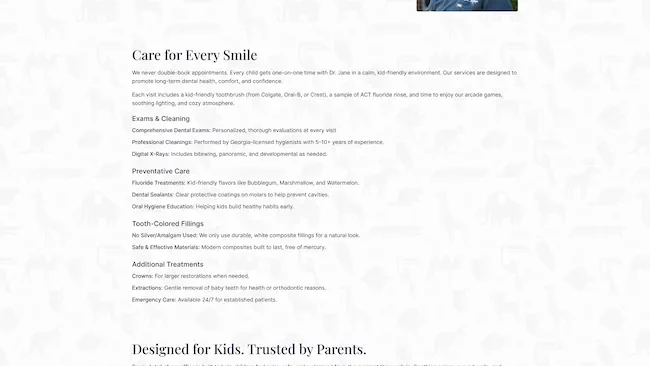 Services Page Redesign - After