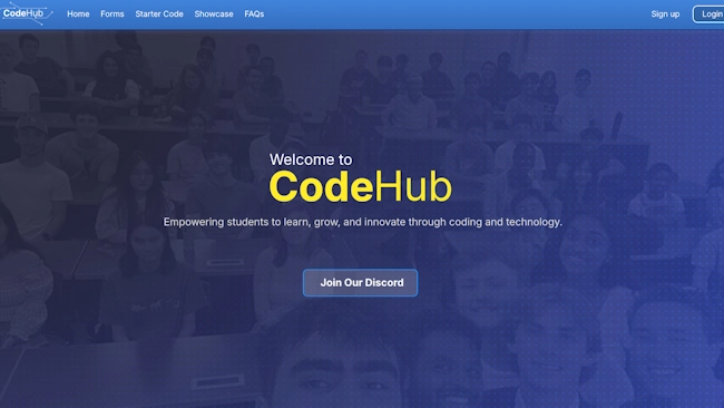 CodeHub Website preview