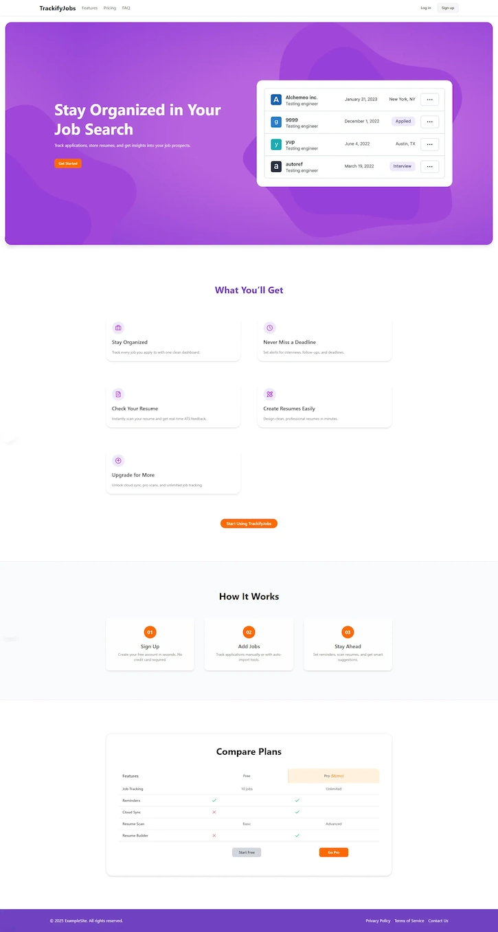 TrackifyJobs preview